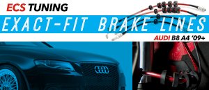 Audi B8 A4 ECS Exact-Fit Brake Lines