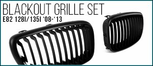 BMW E82 128/135 Black Out Grilles