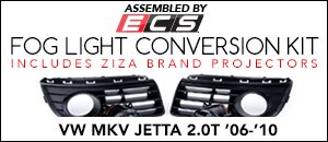 VW MKV Jetta 2.0T Fog Light Conversion Kit