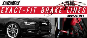 Audi B8 A5 ECS Exact-Fit Brake Lines