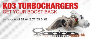 Audi B7 A4 2.0T K03 Turbochargers