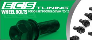 Porsche 987 Boxster & Cayman Black Wheel Bolts 