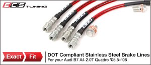 Audi B7 A4 2.0T Quattro ECS Exact-Fit Brake Lines