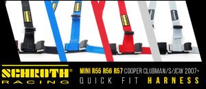 R55 R56 R57 MINI Schroth Quick Fit Harness