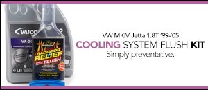 VW MKIV Jetta 1.8T Coolant System Flush Kit