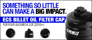 Audi B8 S4 3.0T ECS Billet Oil Filter Cap