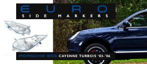 Porsche 955 Cayenne Turbo European Side Markers