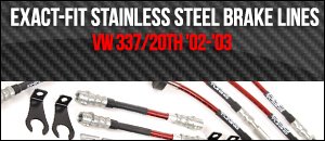 VW 337/20th ECS Exact-Fit Stainless Steel Brake Lines