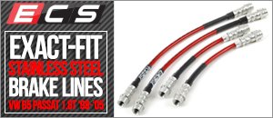 VW B5 Passat 1.8T ECS Exact-Fit Brake Lines