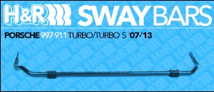 Porsche 997 911 Turbo/Turbo S H&R Sway Bars