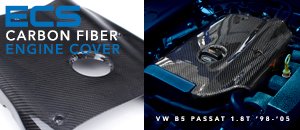 VW B5 Passat 1.8T ECS Carbon Fiber Engine Cover
