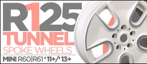 R60/R61 MINI R125 Tunnel Spoke Wheels