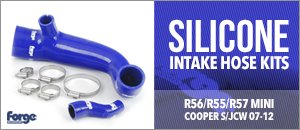 R56/R55/R57 MINI Cooper S/JCW Silicone Intake Hose Kits