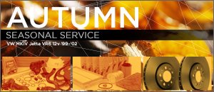 VW MKIV Jetta VR6 12v Autumn Seasonal Service