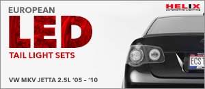 VW MKV Jetta 2.5L Helix LED Tail Lights