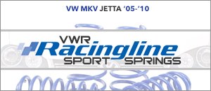 VW MKV Jetta VWR Racingline Sport Springs