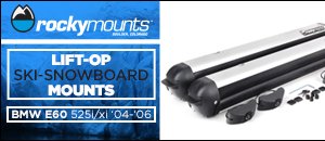 BMW E60 525i/xi Rockymounts Ski & Snowboard mounts