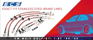 VW MKIV Jetta 1.8T Exact Fit Stainless Brake Lines