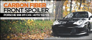 Porsche 996 911 C4S/40th Carbon Fiber Front Spoiler