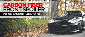 Porsche 996 911 Turbo Carbon Fiber Front Spoiler