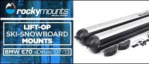BMW E70 xDrive Rockymounts Ski & Snowboard mounts