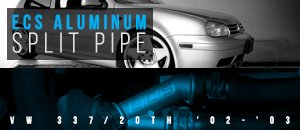 VW 337/20th ECS Aluminum Coolant Split Pipe