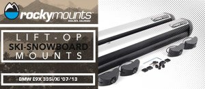 BMW E9X 335i/xi Rockymounts Ski/Snowboard Mount
