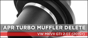 VW MKVII GTI APR Turbo Muffler Delete