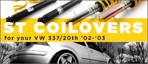 VW MKIV 337/20th ST X Performance Coilovers