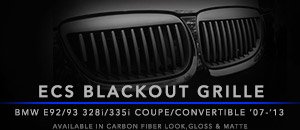 BMW E92/E93 328i/335i ECS Blackout Grille Sets