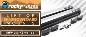 BMW E53 X5 Rockymounts Ski & Snowboard Mounts