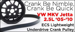 VW MKV Jetta 2.5L ECS Lightweight Crank Pulley