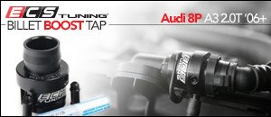 Audi 8P A3 2.0T ECS Billet Boost Tap
