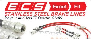 Audi MKI TT 225HP Exact-Fit Stainless Steel Brake Lines
