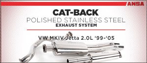 VW MKIV Jetta 2.0L ANSA Cat-Back Exhaust System