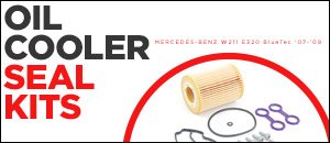 Mercedes-Benz W211 E320 blueTEC Oil Cooler Seal Kits