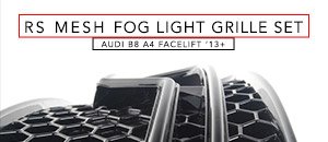 Audi B8 A4 Facelift ECS RS Style Fog Light Grille Set