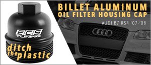 Audi B7 RS4 Aluminum Billet Oil Filter Housing Cap