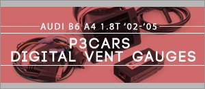 Audi B6 A4 1.8T P3 Cars Integrated Digital Vent Gauges