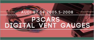 Audi B7 S4 P3 Cars Integrated Digital Vent Gauges