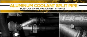 VW MKIV Golf/GTI ECS Aluminum Coolant Split Pipe