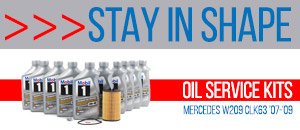 Mercedes-Benz W209 CLK63 AMG Engine Oil Service Kits