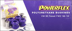 VW B5 Passat FWD Powerflex Polyurethane Bushings