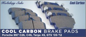Porsche 997 C2S, C4S, T4S, GTS Cool Carbon Brake Pads