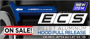 VW MKIV Jetta GLI 1.8T ECS Billet Aluminum Hood Pull