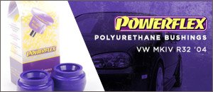 VW MKIV R32 Powerflex Polyurethane Strut Mount Bushings