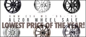 BMW E36 M3 Alzor Wheel Assortment Sale
