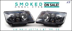 VW MKIV Jetta 1.8T Euro Angel Eye Headlights