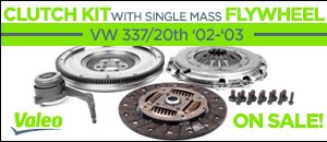 VW 337/20th Valeo Clutch Kit with Single Mass Flywheel