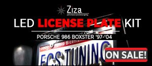 Porsche 986 Boxster Ziza LED License Plate Kit